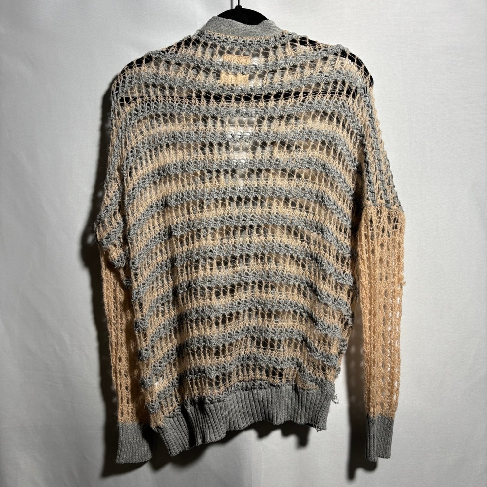 Chaser Open Knit Sweater Boho Layering Fairy Grunge Sweater Sheer Womens S - Picture 2 of 9